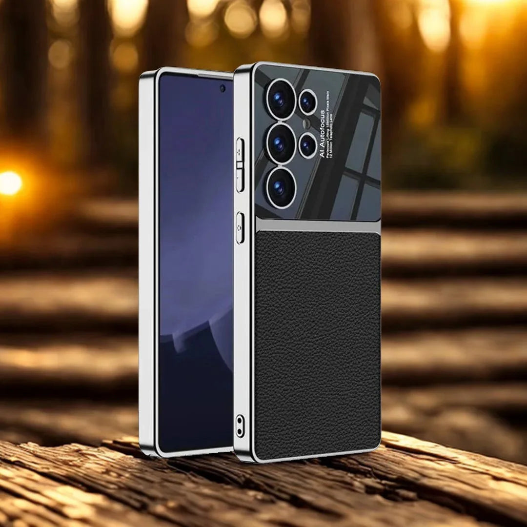 Electroplated Leather Case