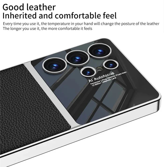 Electroplated Leather Case