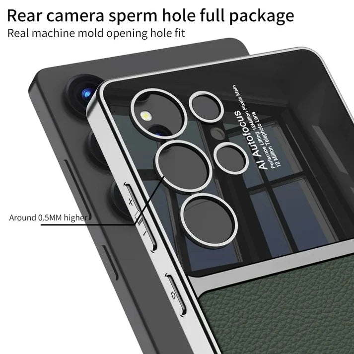 Electroplated Leather Case