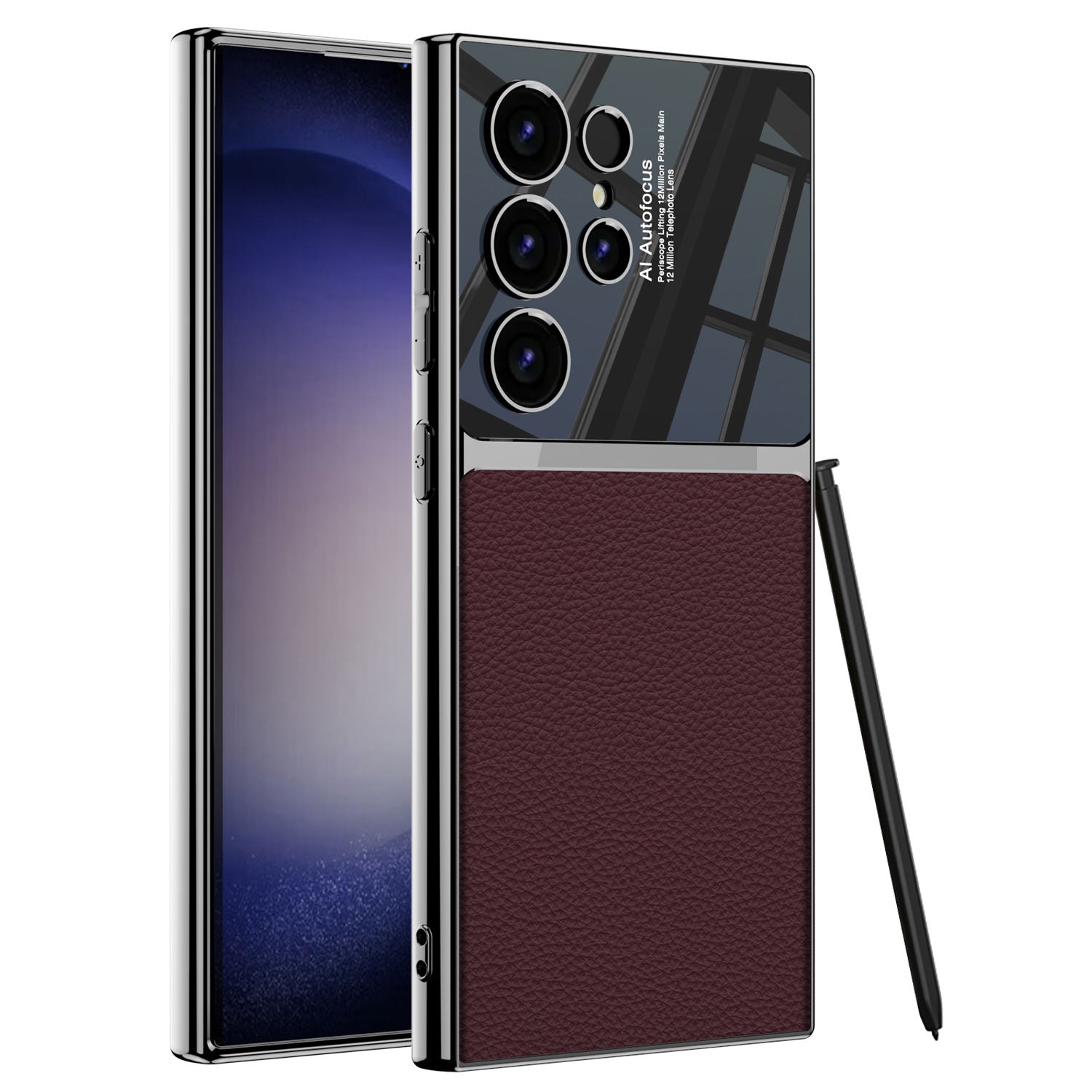 Electroplated Leather Case